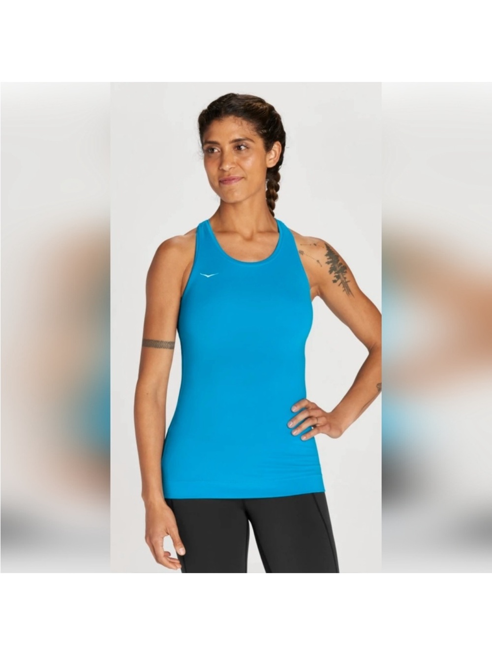 Hoka One One Bright Blue Racerback Tank